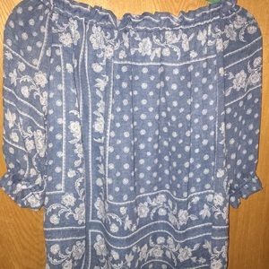 Off the shoulder shirt